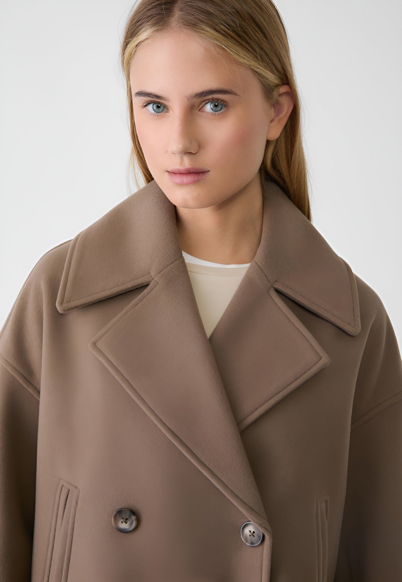 Celeste Short Double-Breasted Coat