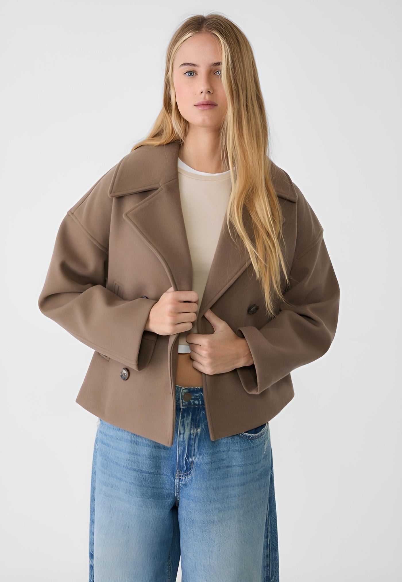 Celeste Short Double-Breasted Coat