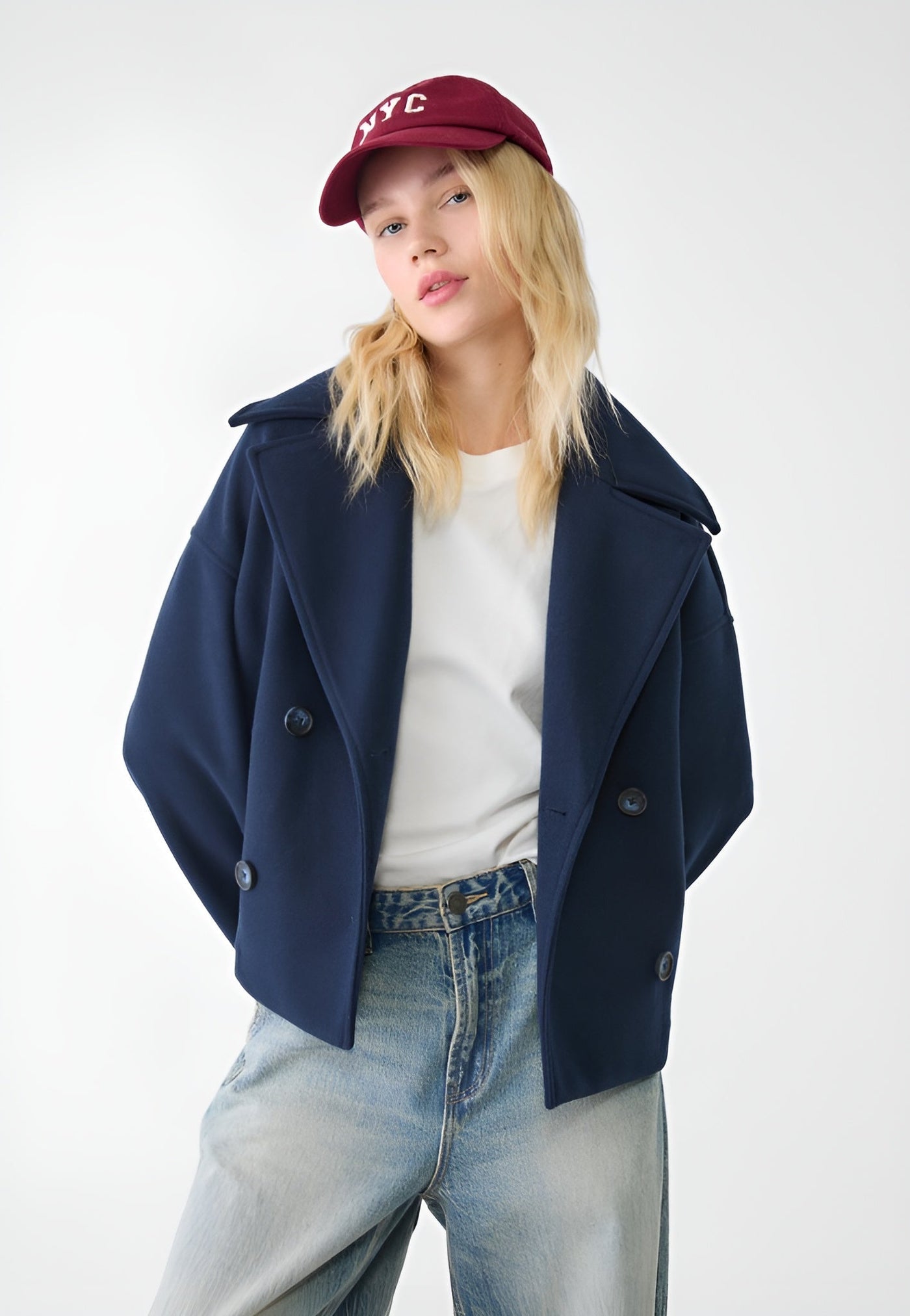 Celeste Short Double-Breasted Coat