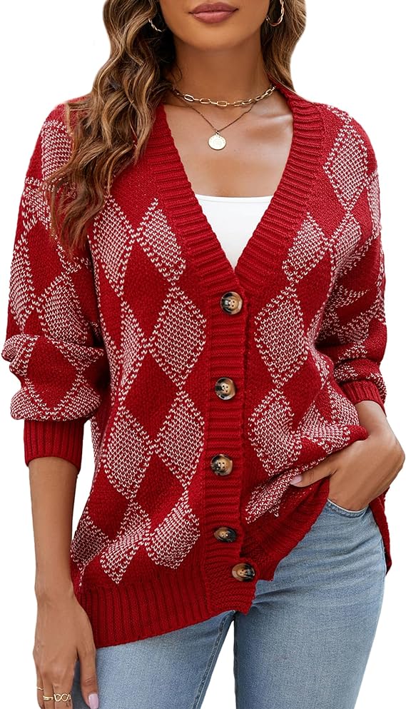 CosyPlaid Cardigan