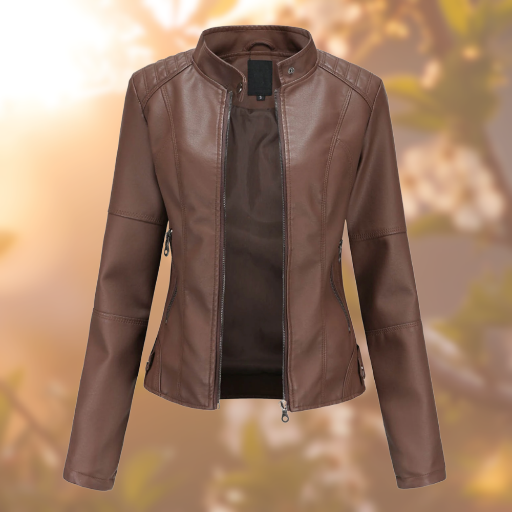 Giorgina - Stylish leather jacket for women