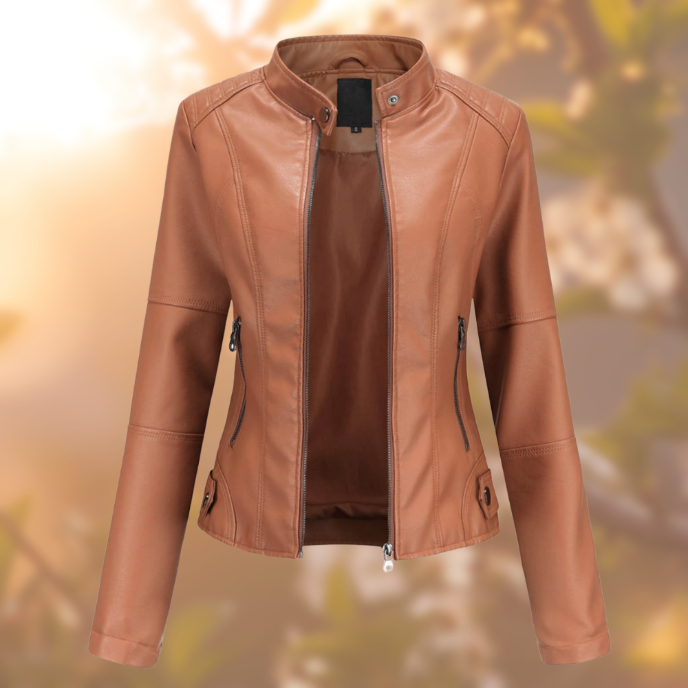 Giorgina - Stylish leather jacket for women