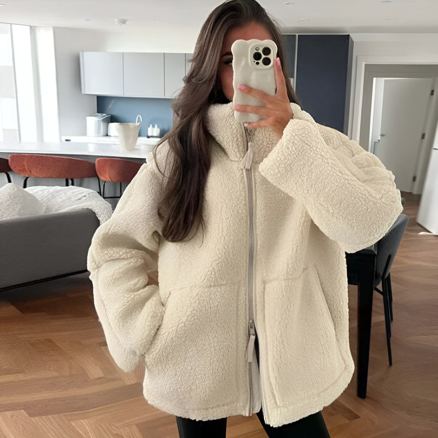 Mindy | Stylish teddy jacket