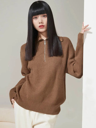 ANNA™ | STYLISH ZIPPER SWEATER