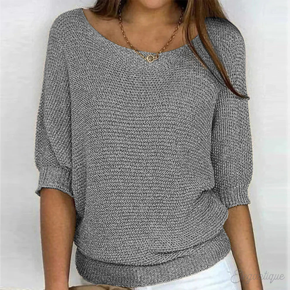 REBECCA™ | ELEGANT SWEATER IN QUALITY BRAIDED YARN