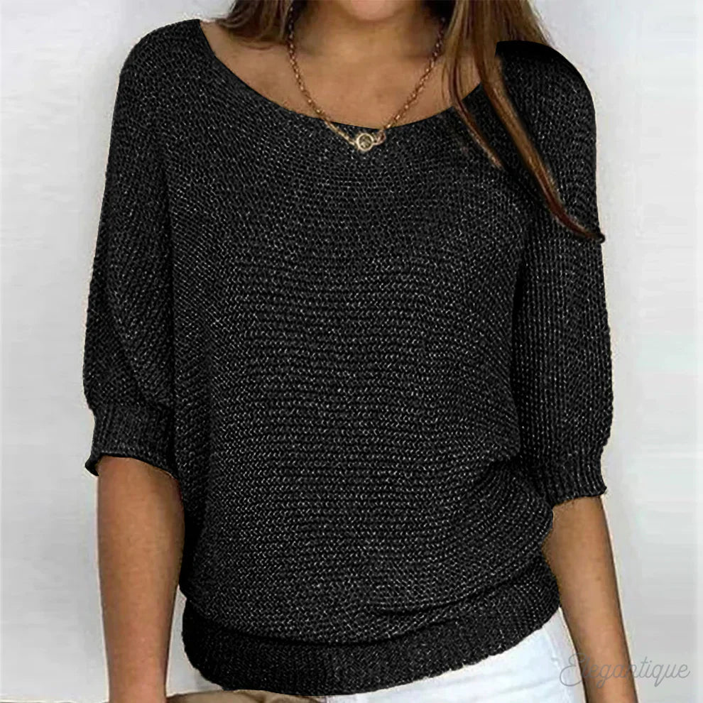 REBECCA™ | ELEGANT SWEATER IN QUALITY BRAIDED YARN